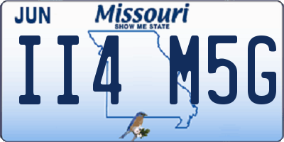MO license plate II4M5G