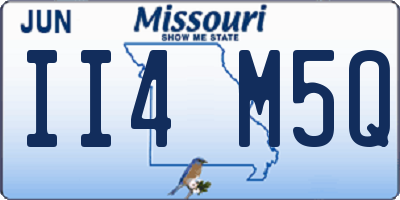 MO license plate II4M5Q