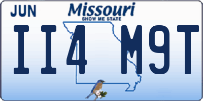 MO license plate II4M9T