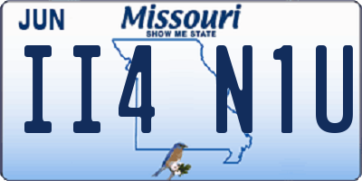 MO license plate II4N1U