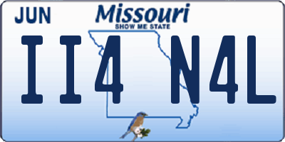 MO license plate II4N4L