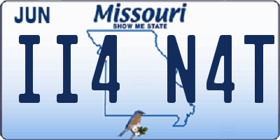 MO license plate II4N4T