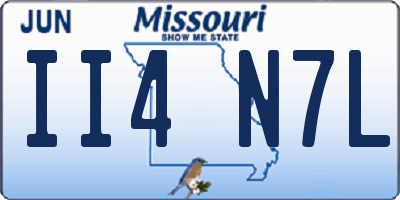 MO license plate II4N7L