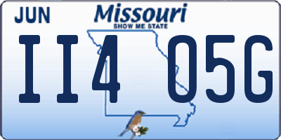 MO license plate II4O5G