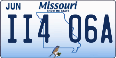 MO license plate II4O6A