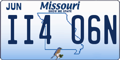 MO license plate II4O6N