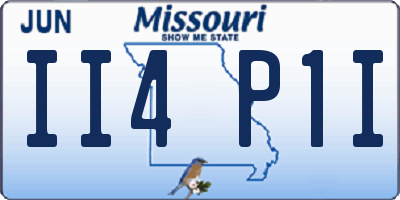MO license plate II4P1I