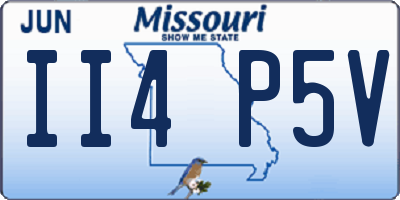 MO license plate II4P5V