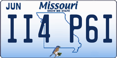 MO license plate II4P6I