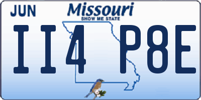 MO license plate II4P8E