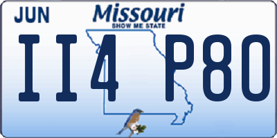 MO license plate II4P8O