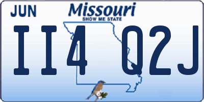 MO license plate II4Q2J