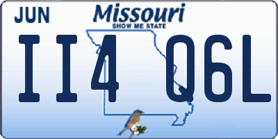 MO license plate II4Q6L