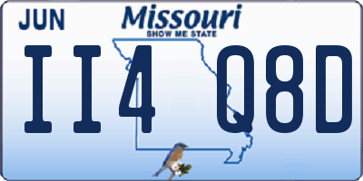 MO license plate II4Q8D