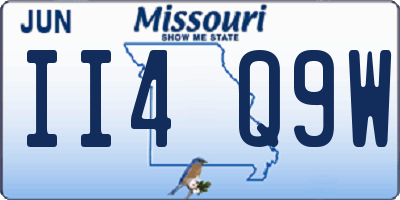 MO license plate II4Q9W