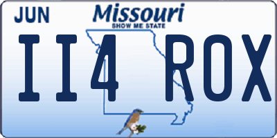 MO license plate II4R0X