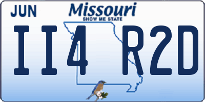 MO license plate II4R2D