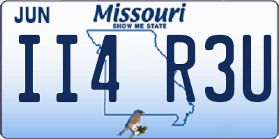 MO license plate II4R3U