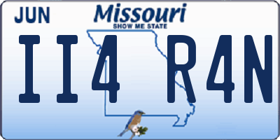 MO license plate II4R4N