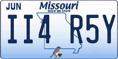 MO license plate II4R5Y