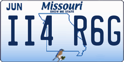 MO license plate II4R6G
