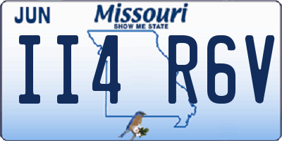 MO license plate II4R6V