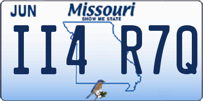 MO license plate II4R7Q
