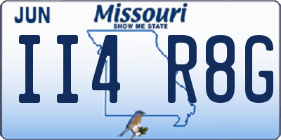MO license plate II4R8G