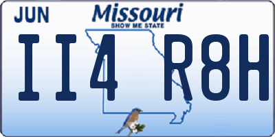 MO license plate II4R8H