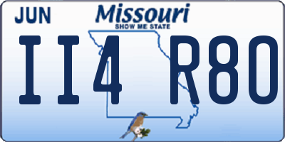 MO license plate II4R8O