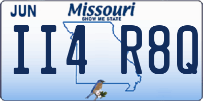 MO license plate II4R8Q
