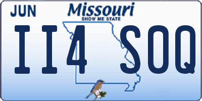 MO license plate II4S0Q