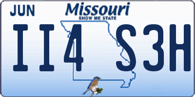 MO license plate II4S3H