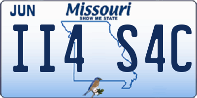 MO license plate II4S4C