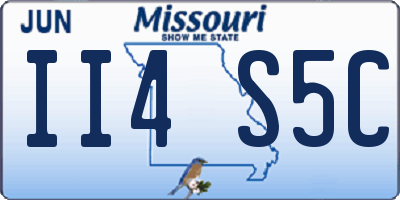 MO license plate II4S5C