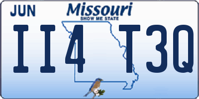 MO license plate II4T3Q