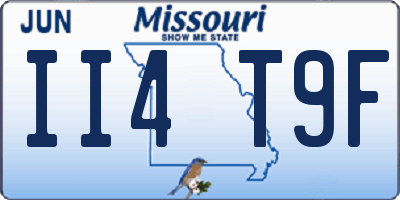 MO license plate II4T9F