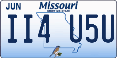 MO license plate II4U5U