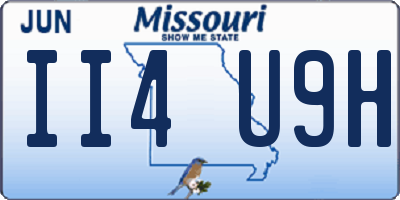 MO license plate II4U9H