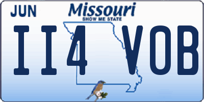 MO license plate II4V0B