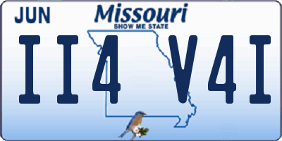 MO license plate II4V4I