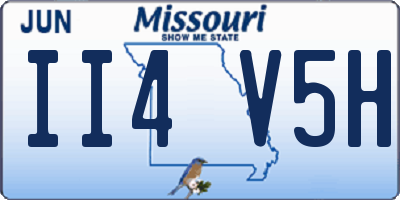 MO license plate II4V5H