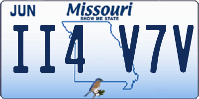 MO license plate II4V7V