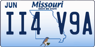 MO license plate II4V9A