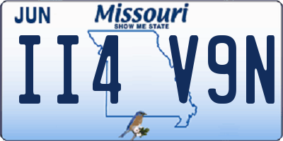 MO license plate II4V9N