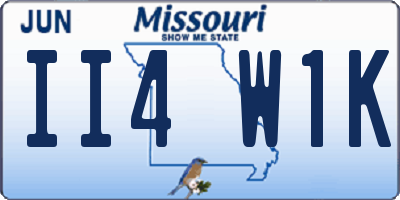 MO license plate II4W1K
