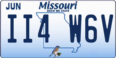 MO license plate II4W6V