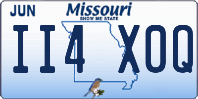 MO license plate II4X0Q