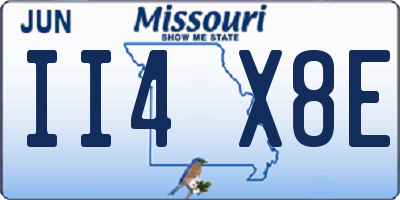 MO license plate II4X8E