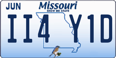 MO license plate II4Y1D